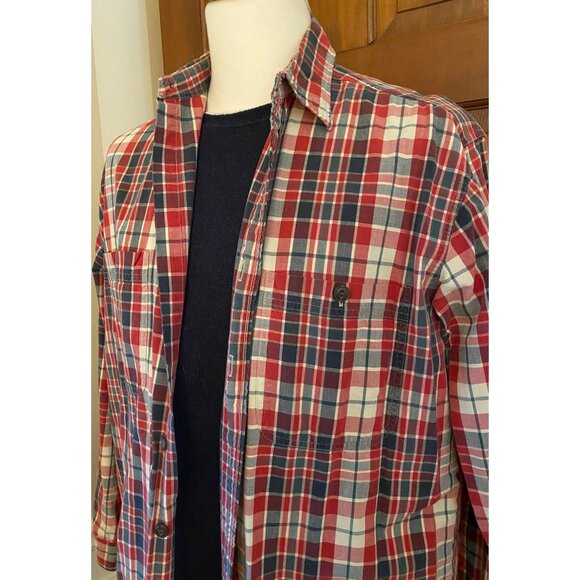 VTG Abercrombie & Fitch "The Big Shirt" 90s Plaid Flannel Mens M Preppy Grunge - Picture 4 of 16